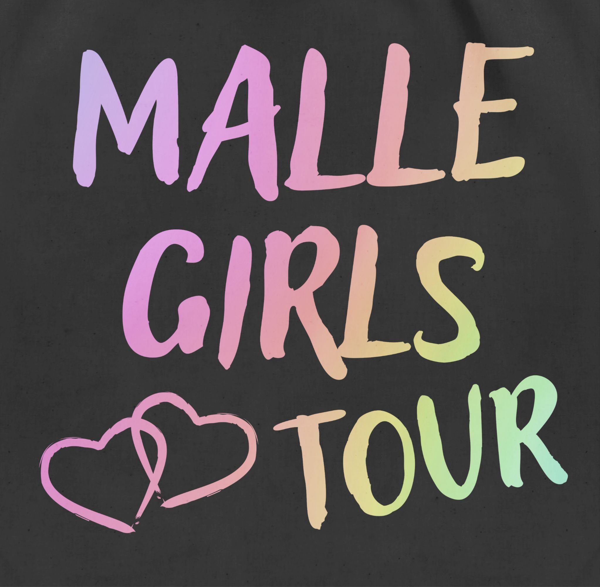 Shirtracer Turnbeutel Malle Girls Tour Mallorca Tour Mädels Malle Party Mädchen Urlaub, Sommerurlaub Tasche