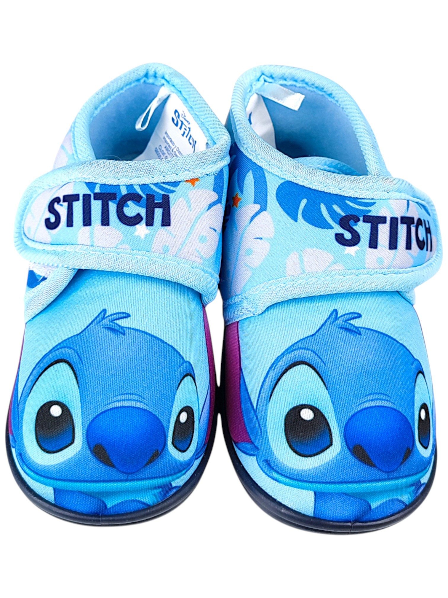 Lilo & Stitch Stitch Hausschuh Jungen Pantoffeln mit Klettverschluss Gr. 22-27