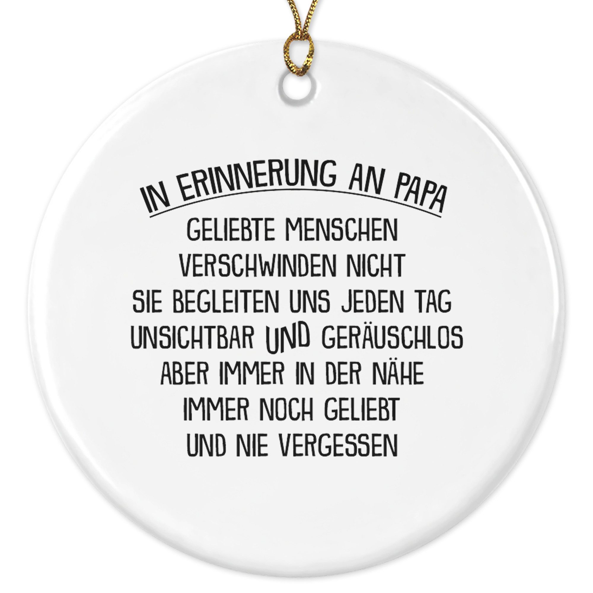 22Feels Weihnachtsbaumkugel Weihnachtsdeko In Erinnerung Papa günstig online kaufen