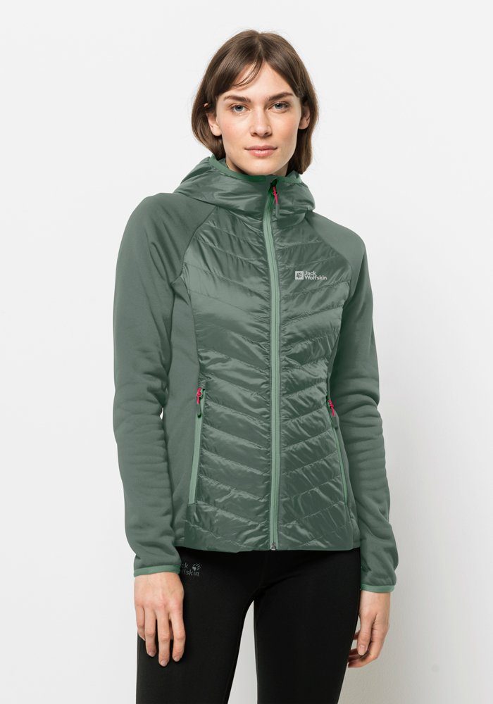 Jack Wolfskin Hybridjacke ROUTEBURN PRO HYBRID W hedge-green