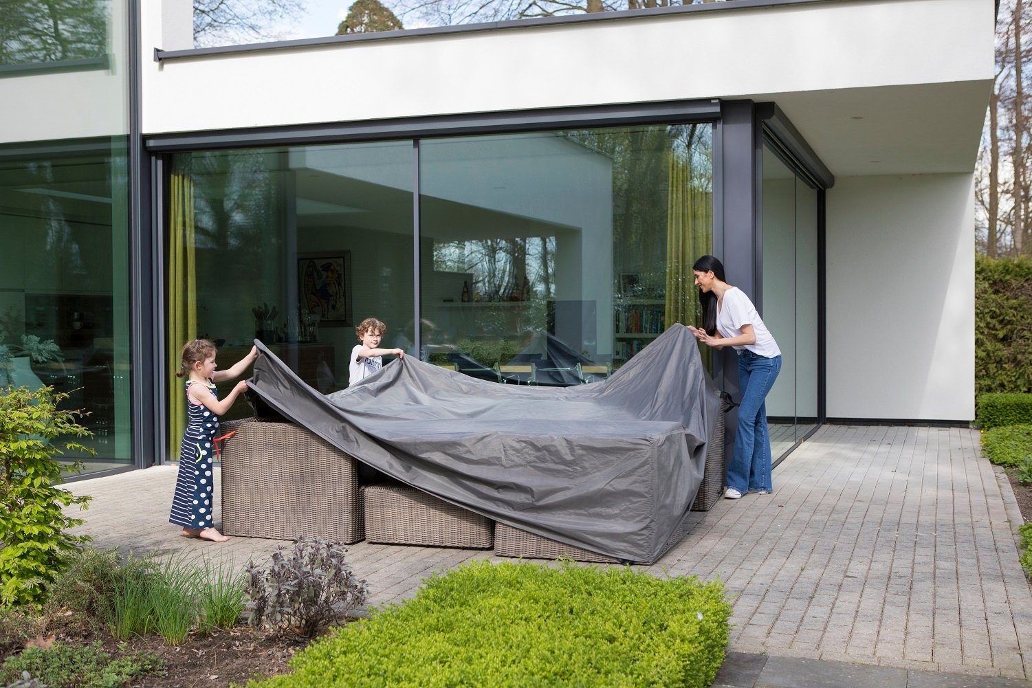 Gardissimo Gartenmöbel-Schutzhülle 250x200x80 cm 344479 Atmungsaktiv frostb günstig online kaufen