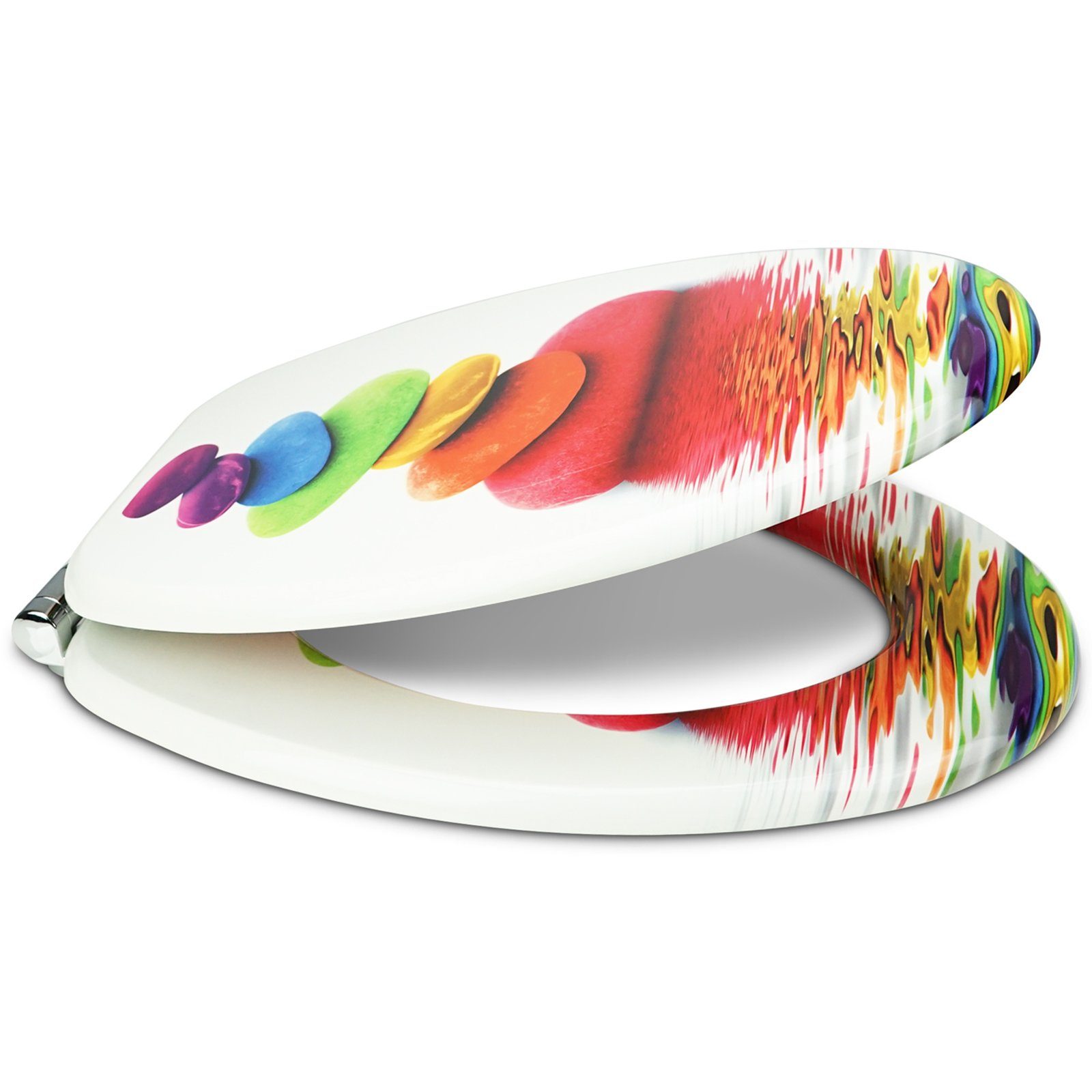 Sanfino WC-Sitz "Rainbow Stone“ Premium Toilettendeckel günstig online kaufen
