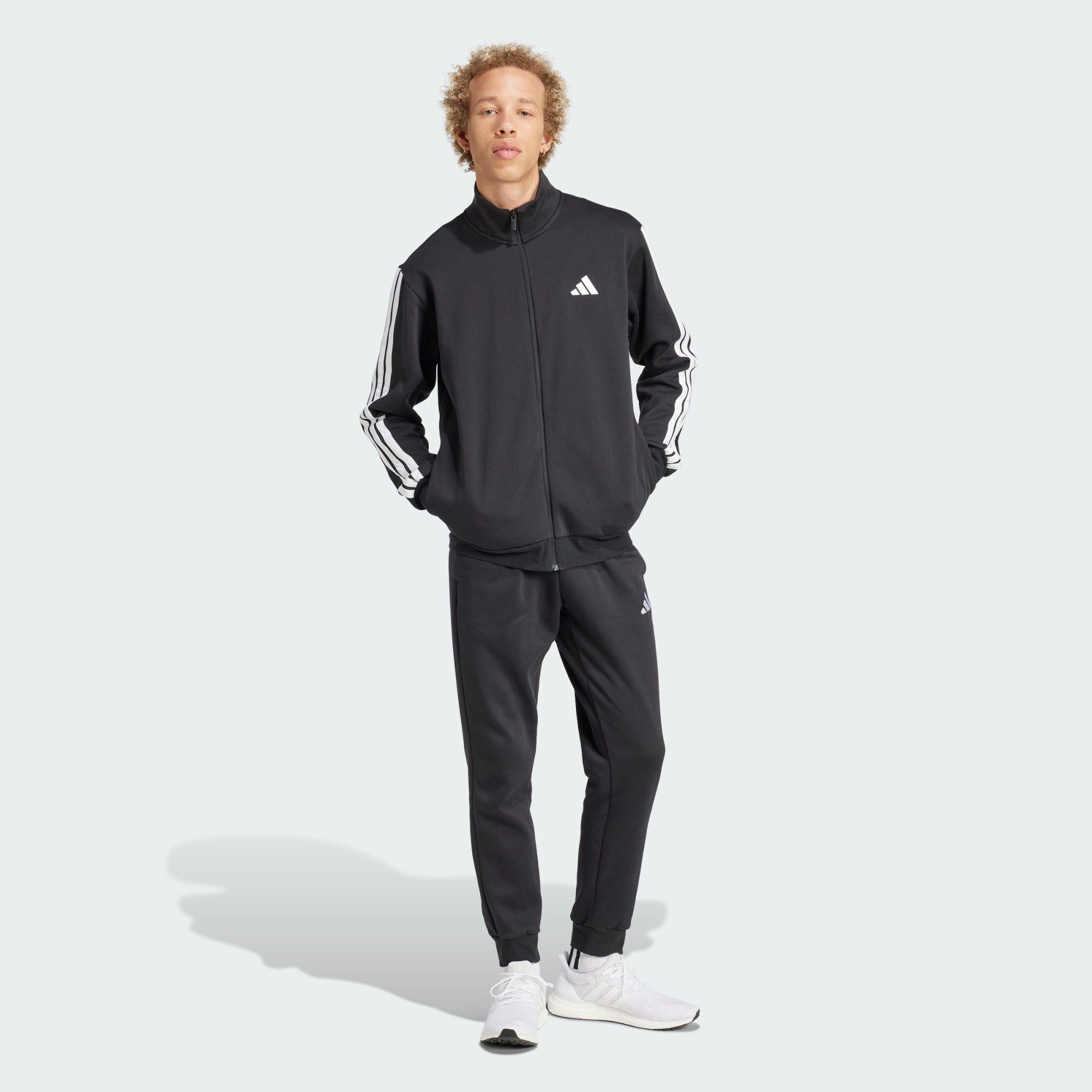 adidas Sportswear Trainingsanzug 3-STREIFEN FLEECE TRAININGSANZUG (1-tlg) günstig online kaufen