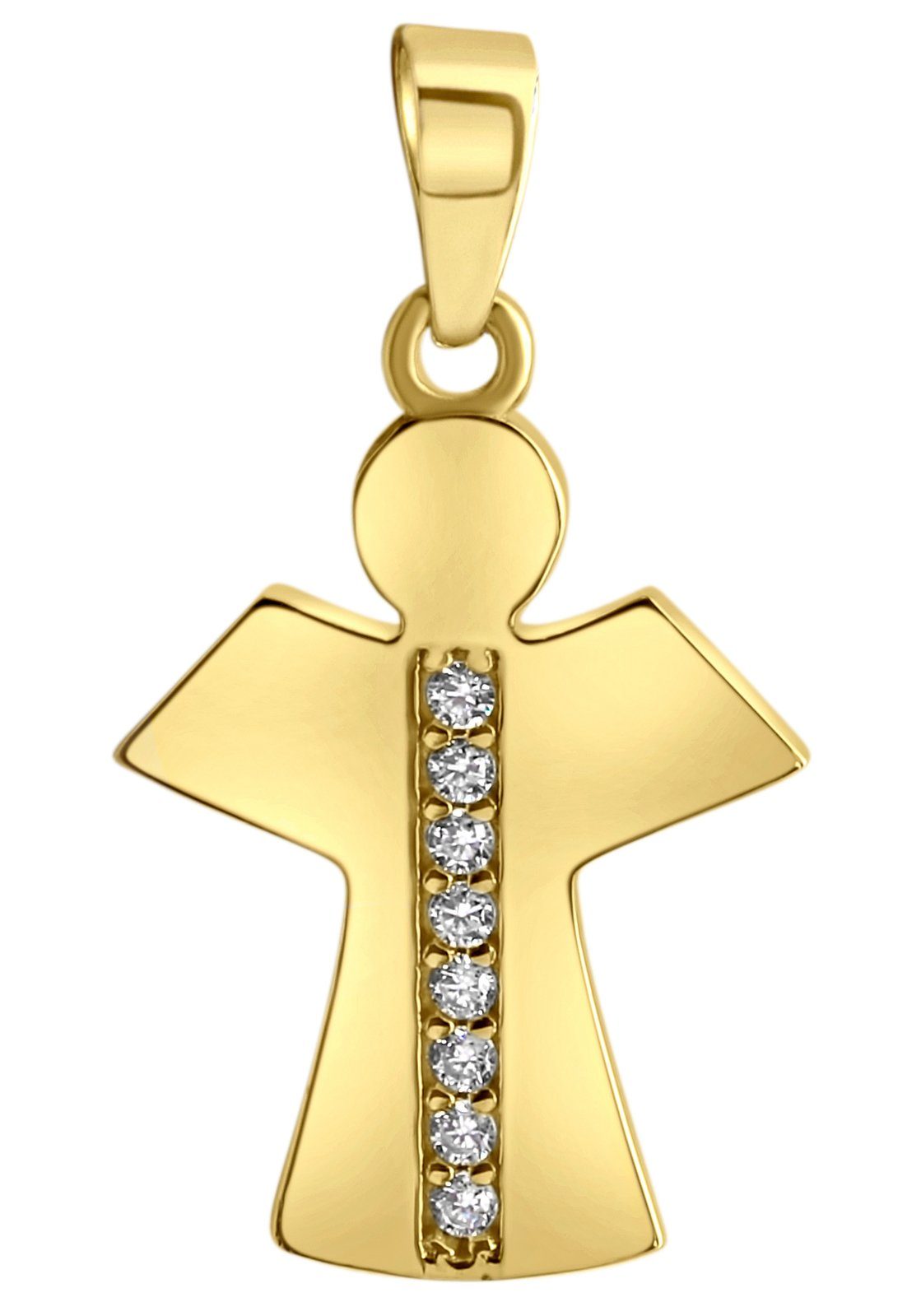 Engelanhänger Schmuck Geschenk Gold 375 Halsschmuck Anhänger Halskette Engel