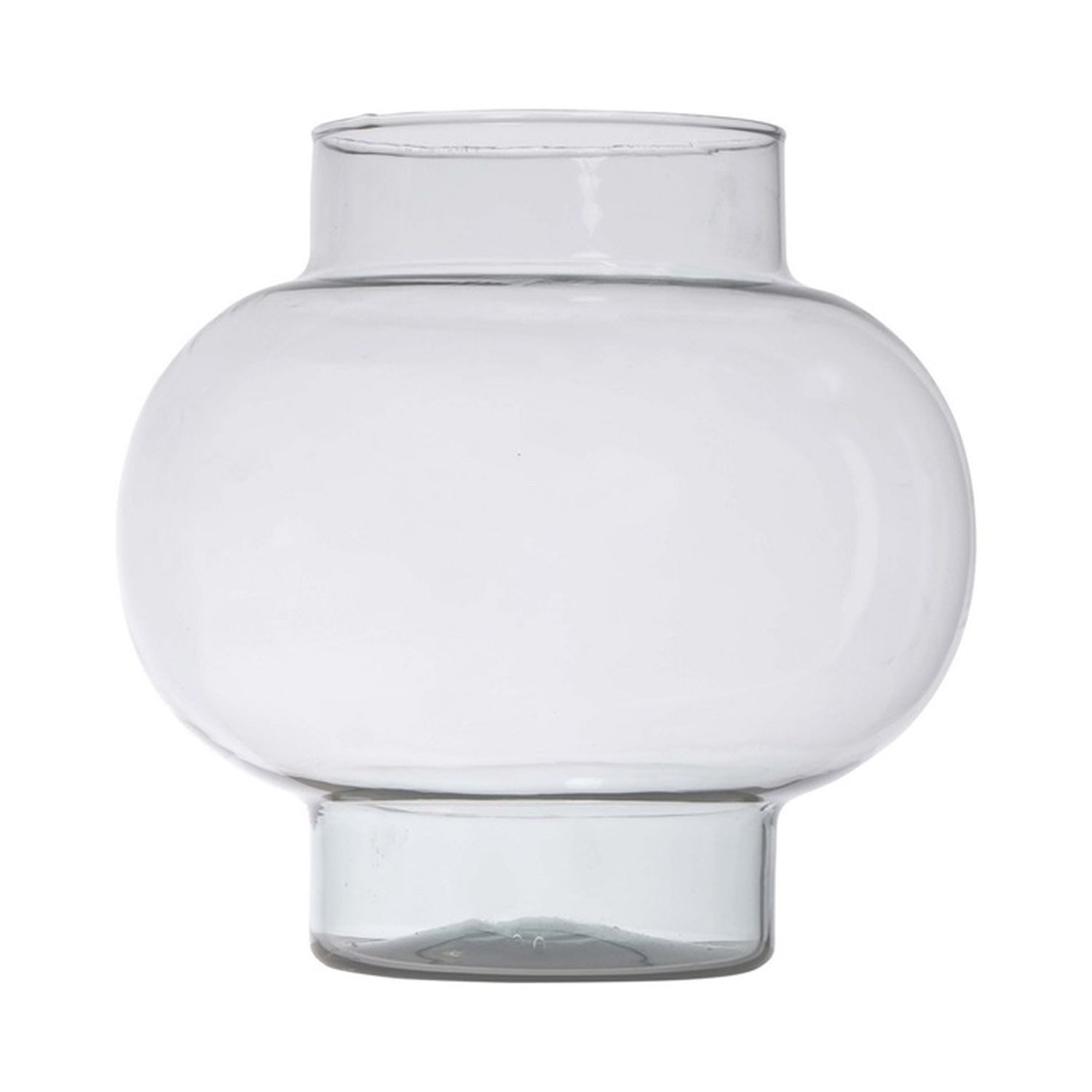 INNA-Glas Kugelvase Kugelige Glas Vase RAINIERO, recycelt, klar, 26 cm, Ø 26 cm