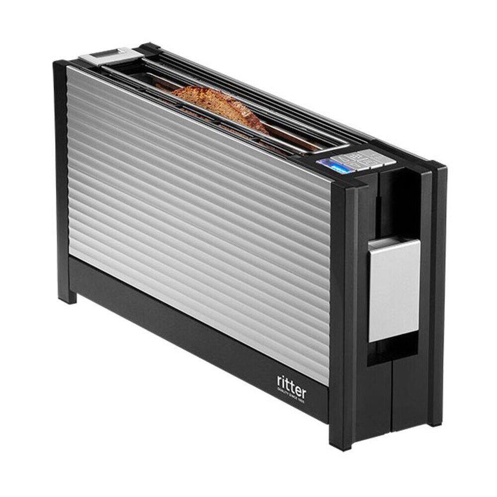 ritter Toaster Toaster 1000 W 39x20x9 cm volcano³ grau, Toaster, silber