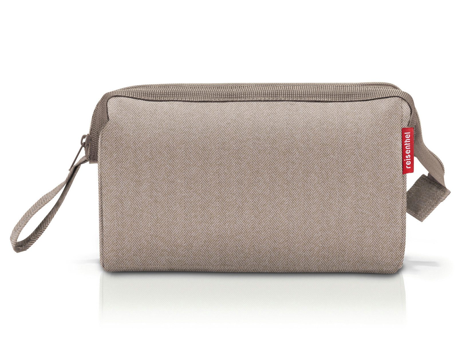 REISENTHEL® Kosmetiktasche travelcosmetic herringbone mokka