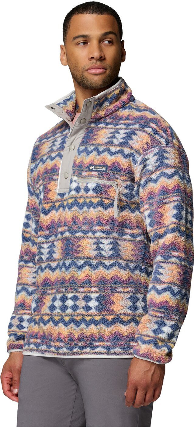 Columbia Longpullover Helvetia? II Printed Half Snap Fleece SEA SALT, RETROTREE