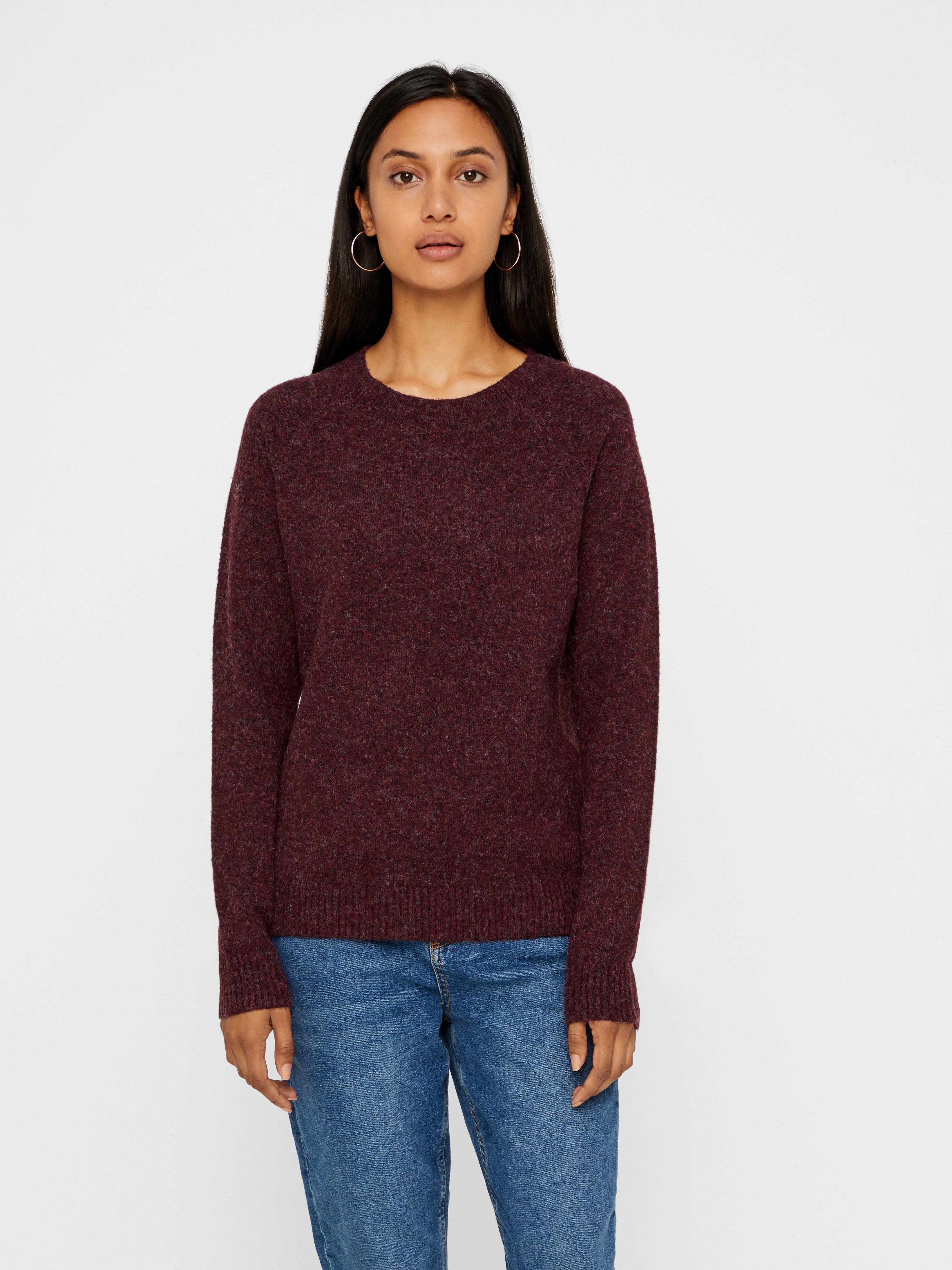 Vero Moda Rundhalspullover VMDOFFY LS O-NECK günstig online kaufen