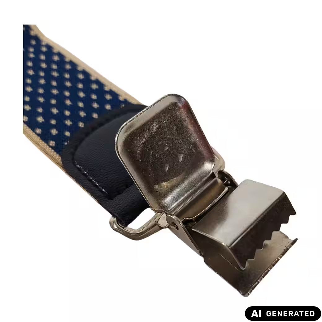 Ware aus aller Welt Hosenträger im Retro-Stil starke Y Hosenträger 40 mm breit mit starke Krallenclips (1-St)