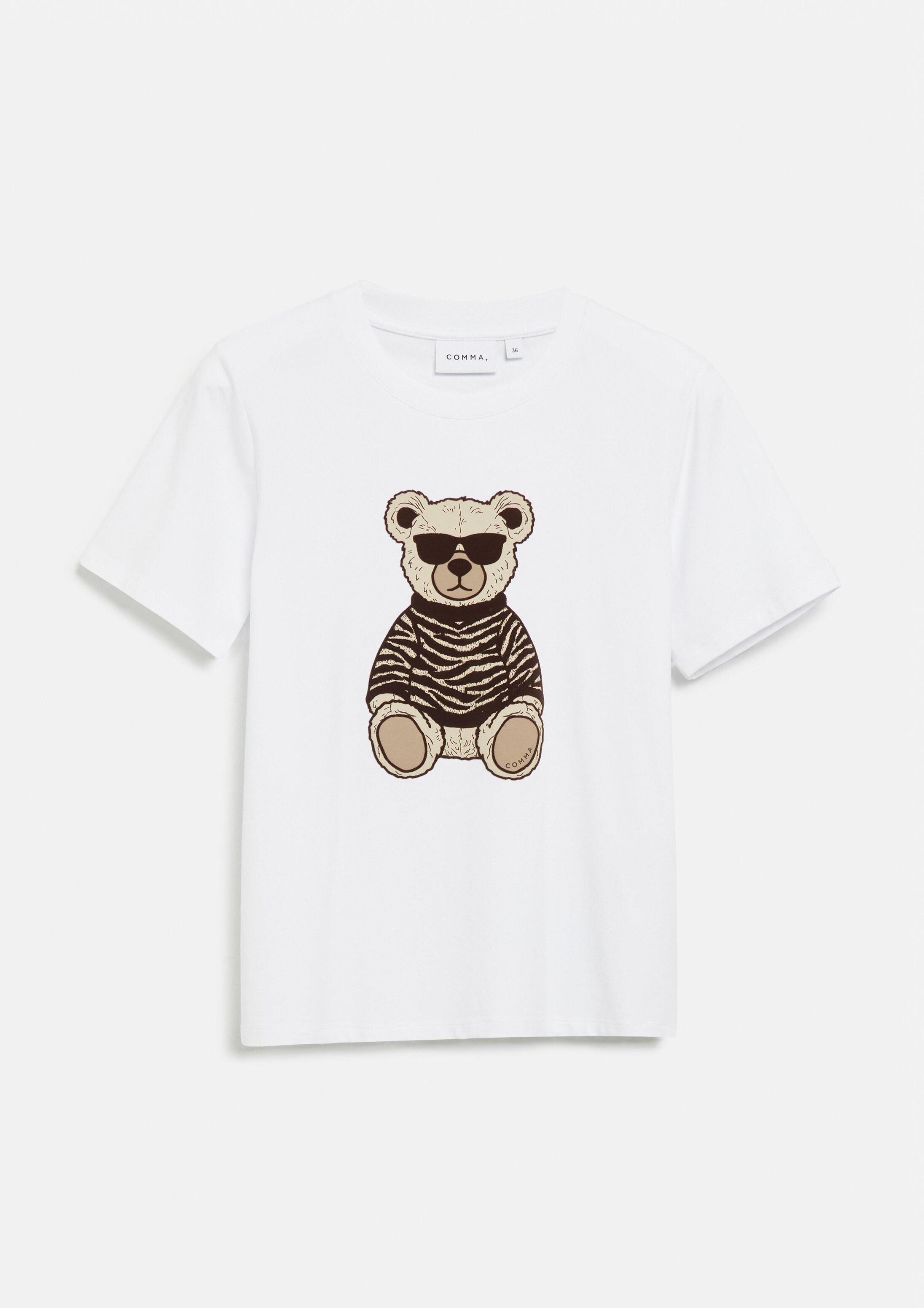 comma Kurzarmshirt T-Shirt T-Shirt