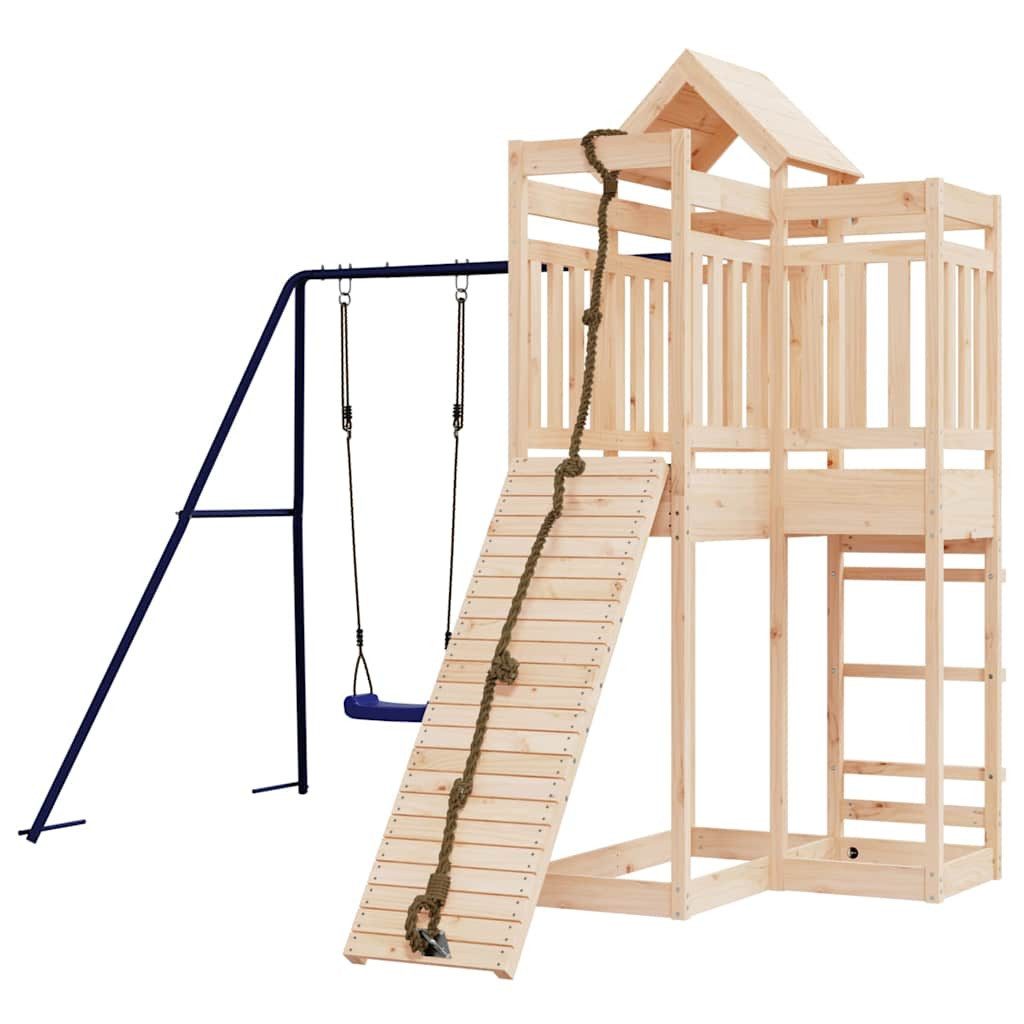 vidaXL Spielturm Spielturm Massivholz Kiefer