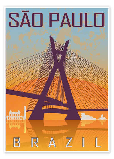 Posterlounge Poster Editors Choice, Sao Paulo, Grafikdesign