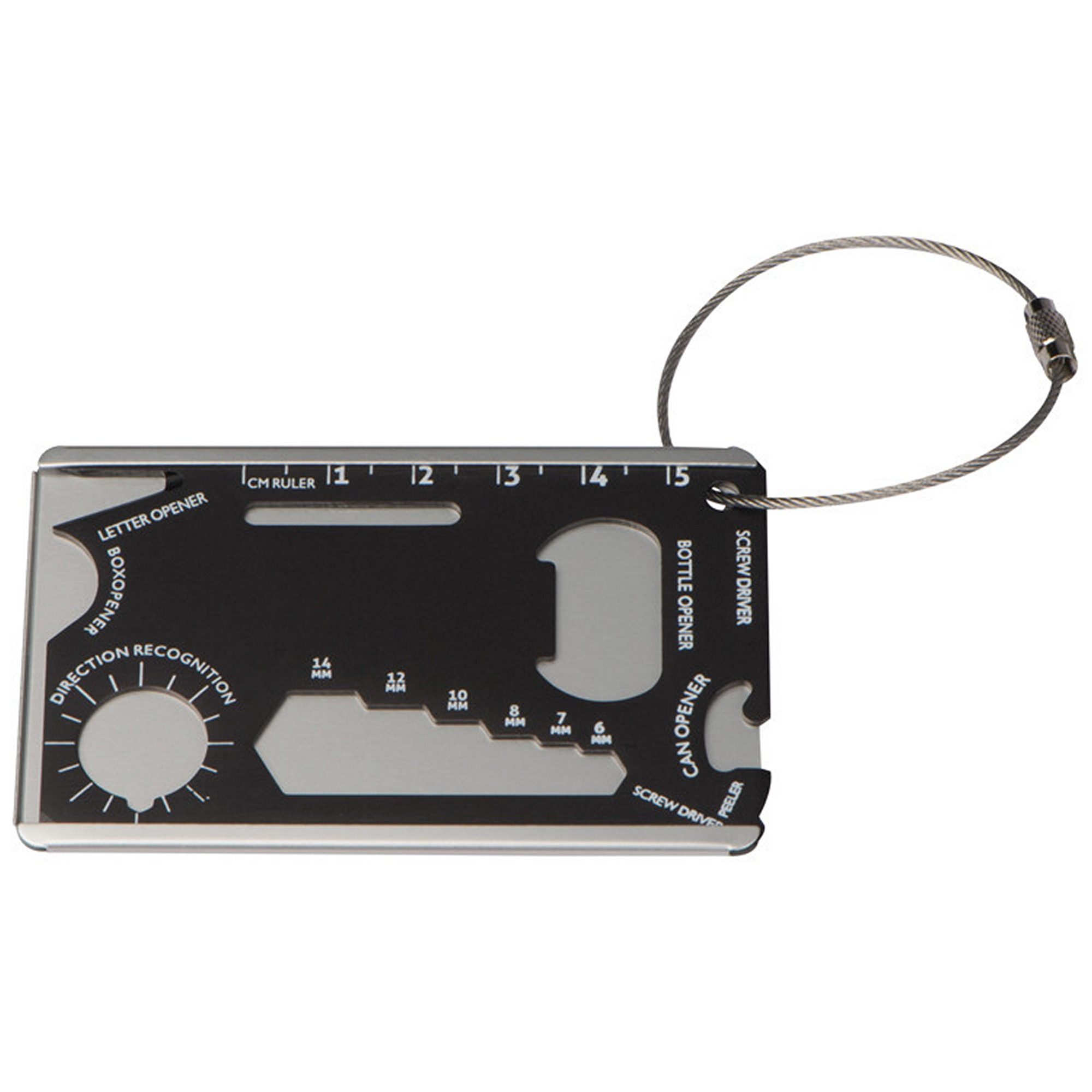 Livepac Office Schlüsselanhänger Survival Kofferanhänger aus Aluminium
