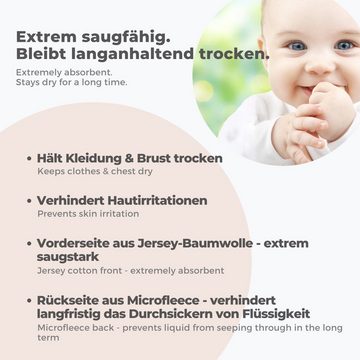 Lilly and Ben Dreieckstuch (Set), doppellagiges & saugstarkes Baby-Halstuch, Baby-Lätzchen mit 6 Druckknöpfen, Baby-Spucktücher von 0-48 Monate, hübsche Geschenkbox, Baby-Dreieckstuch