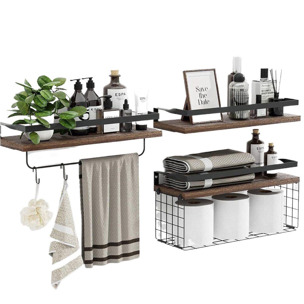 YMQHBS Wandregal Wandregal 3er Set, Schweberegal günstig online kaufen