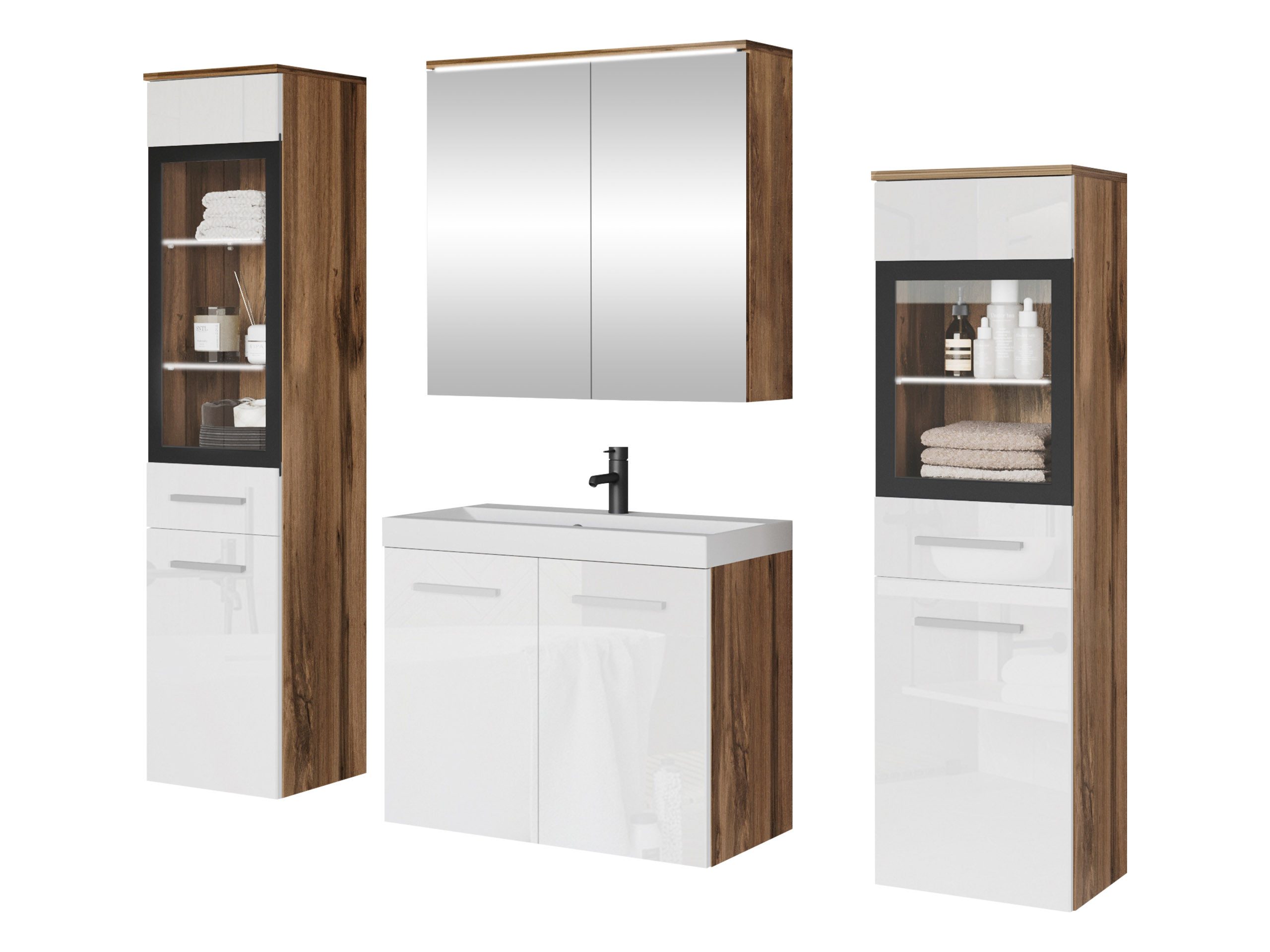 MIRJAN24 Badmöbel-Set Madrit II, (5er-Set, Waschbeckenschrank, günstig online kaufen
