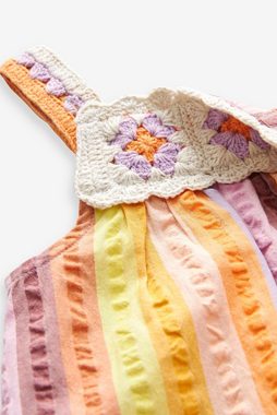 Next Playsuit Regenbogen Playsuit mit Häkeldetails (1-tlg)