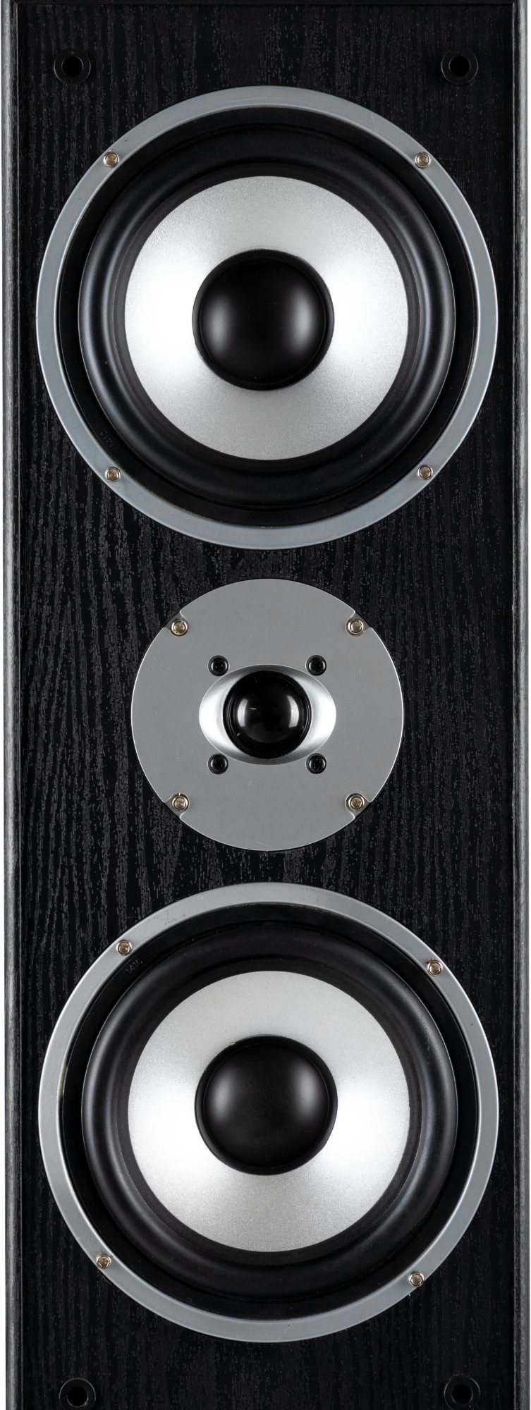 Bennett & Ross Radiant 3-Wege HiFi Boxen Paar, schwarz Stand-Lautsprecher (keiner, 350 W, mit Bassreflex-Konstruktion, Maserung in Holzoptik) – Bild 4 von 5