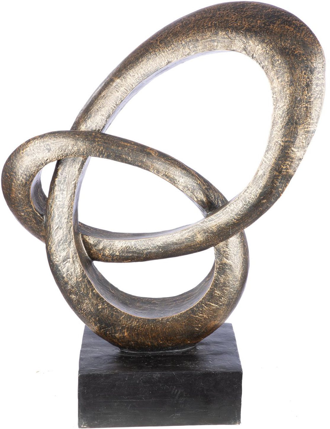 GILDE Skulptur Skulptur, "Sphere", Kunstharz, bronzefarben (1 St), Skulptur, Outdoor, Dekoskulptur, Handarbeit, Blickfang, Dekoration