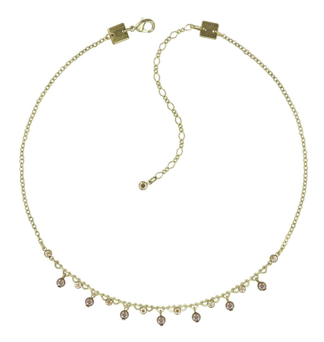 KONPLOTT Collierkettchen Konplott: Collier Pearl Shadow shinny brass