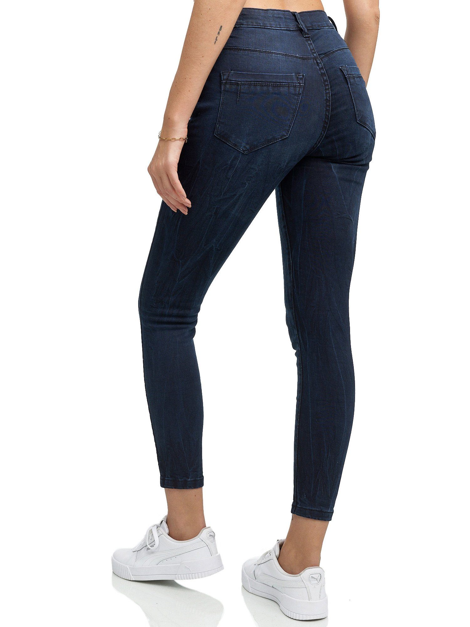 Tazzio High-waist-Jeans F100 Damen Skinny Fit Jeanshose