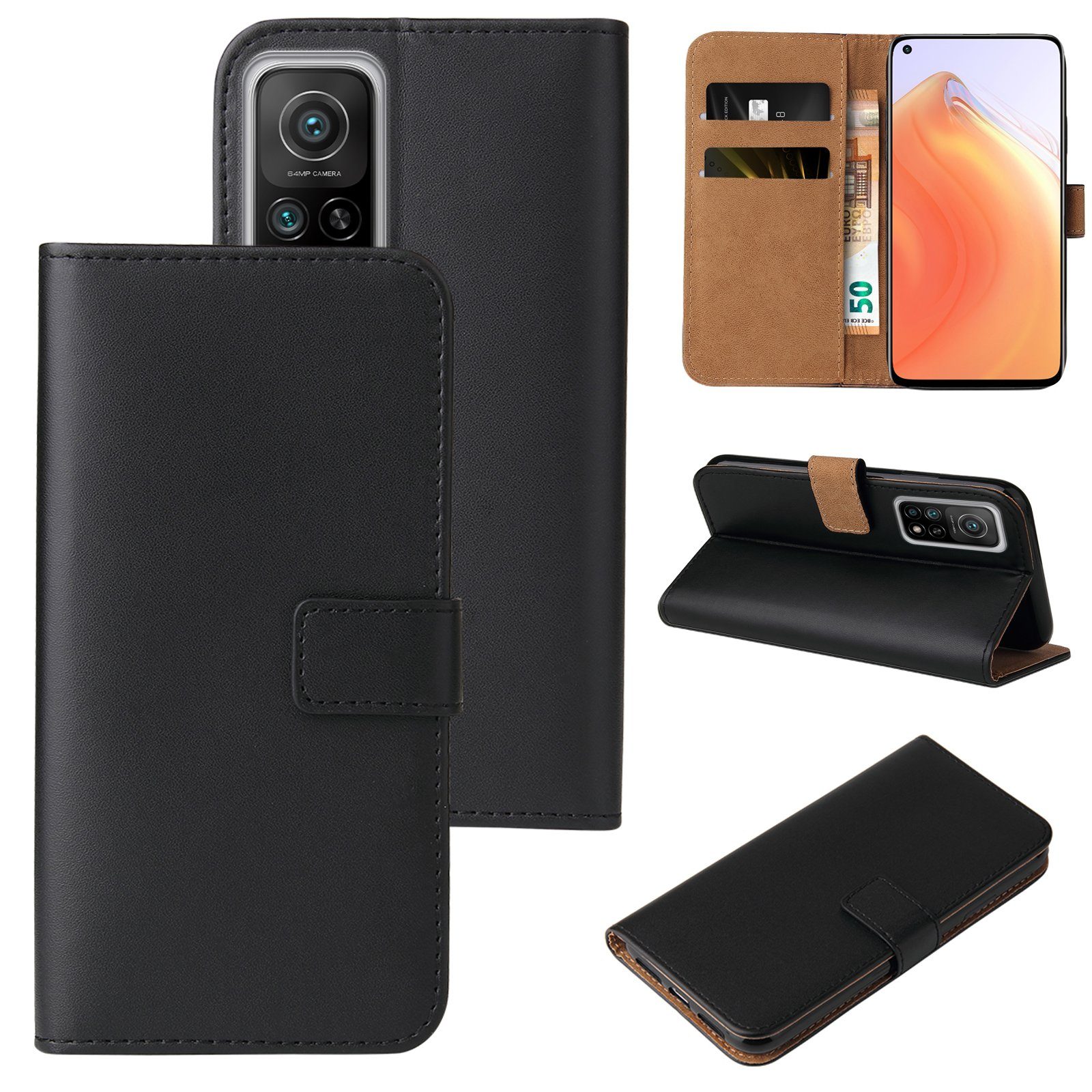 Tec-Expert Handyhülle Klapp Hülle für Xiaomi Mi 10T 6.67 Zoll, 6.67, Flip Case für Xiaomi Mi 10T