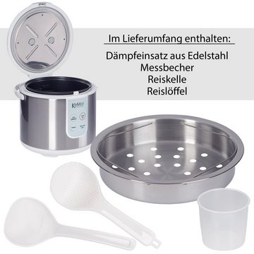 KeMar Kitchenware Reiskocher KRC-130, 700 W, 4 Programme