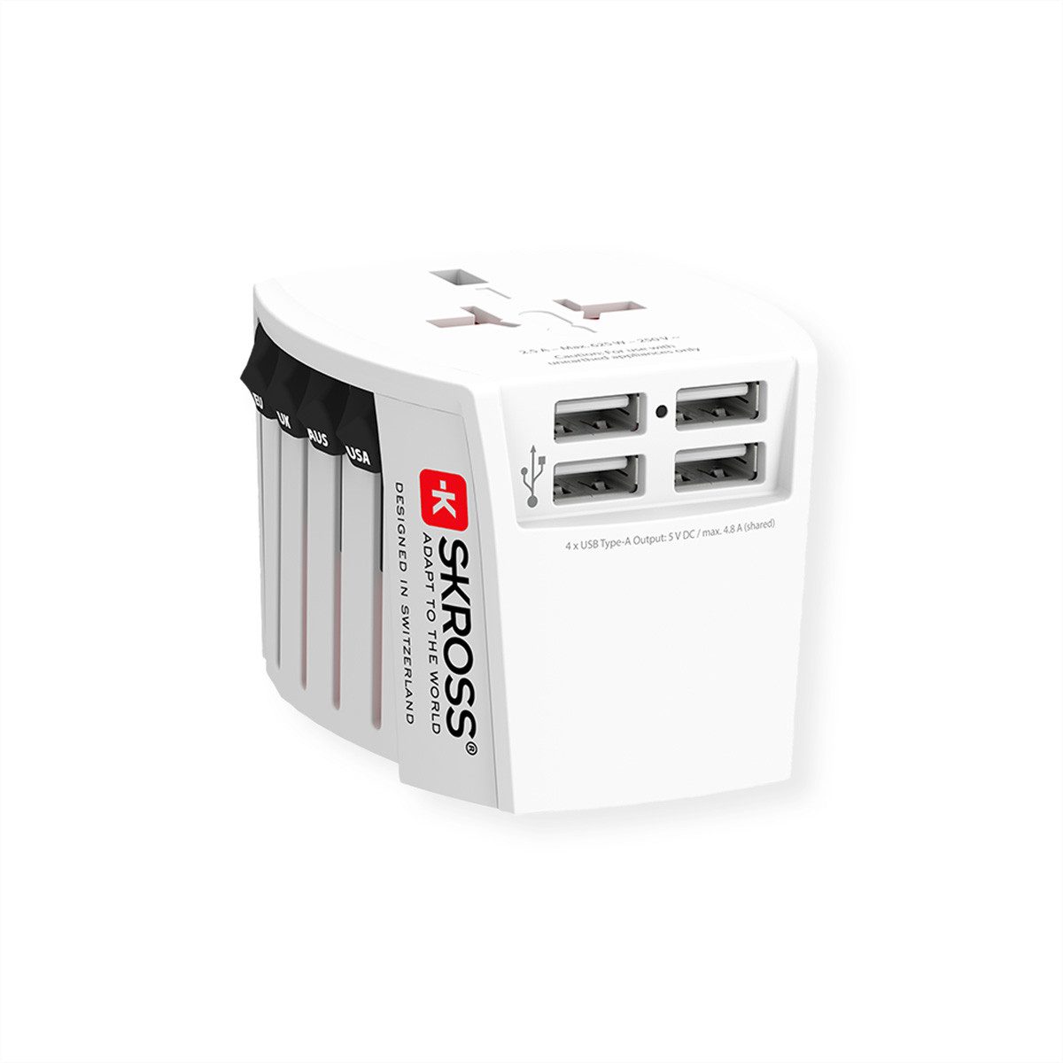 MUV USB 4xA Universal Reiseadapter Stromadapter