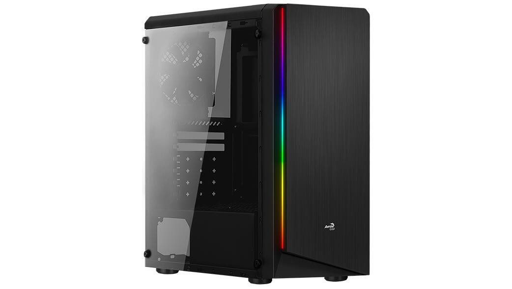 Aerocool PC-Gehäuse Rift (schwarz, Window-Kit)