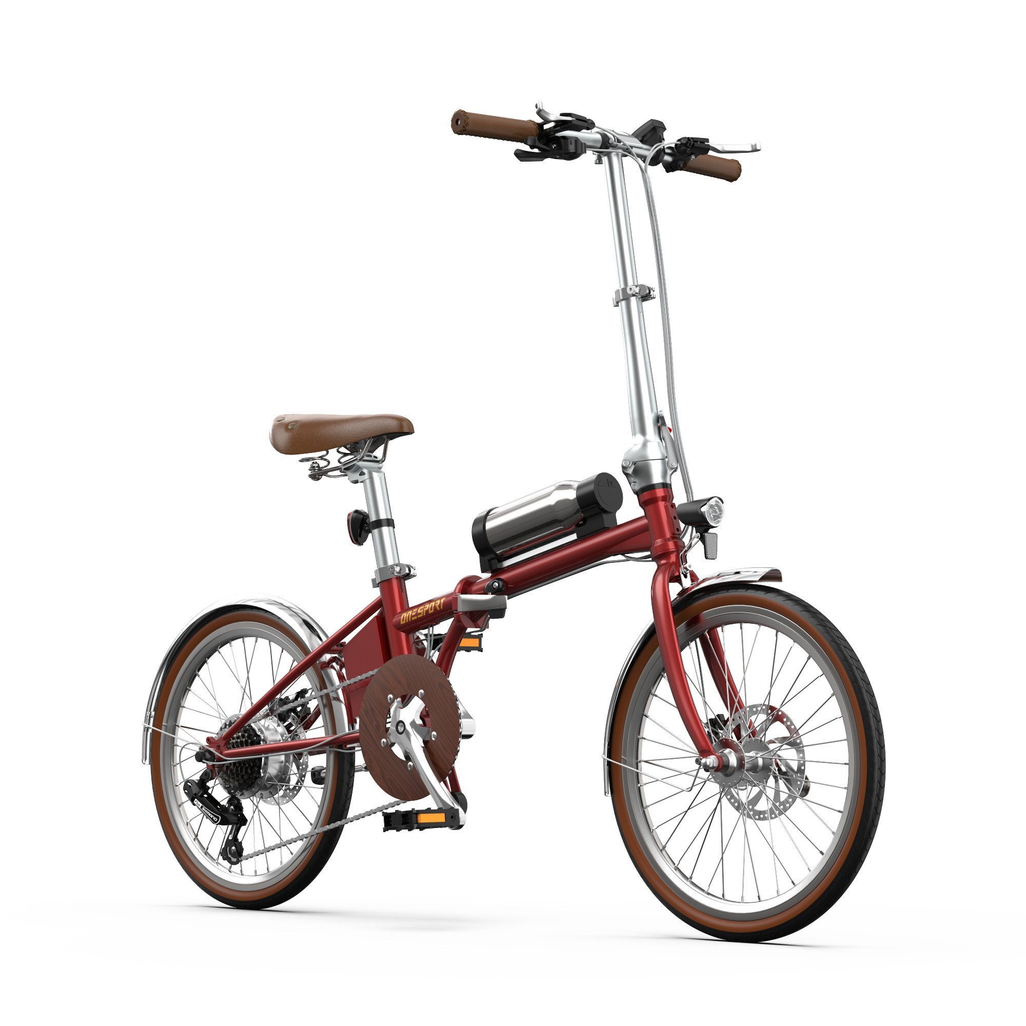 Onesport E-Bike Cityrad OT02 pro e bike für herren u.damen 36V 250W 30Nm Klapp-E-Bike, Kettenschaltung, Heckmotor, 187,2 Wh, 187Wh 36V 250W klapprad 40km Reichweite 14,5kg leicht