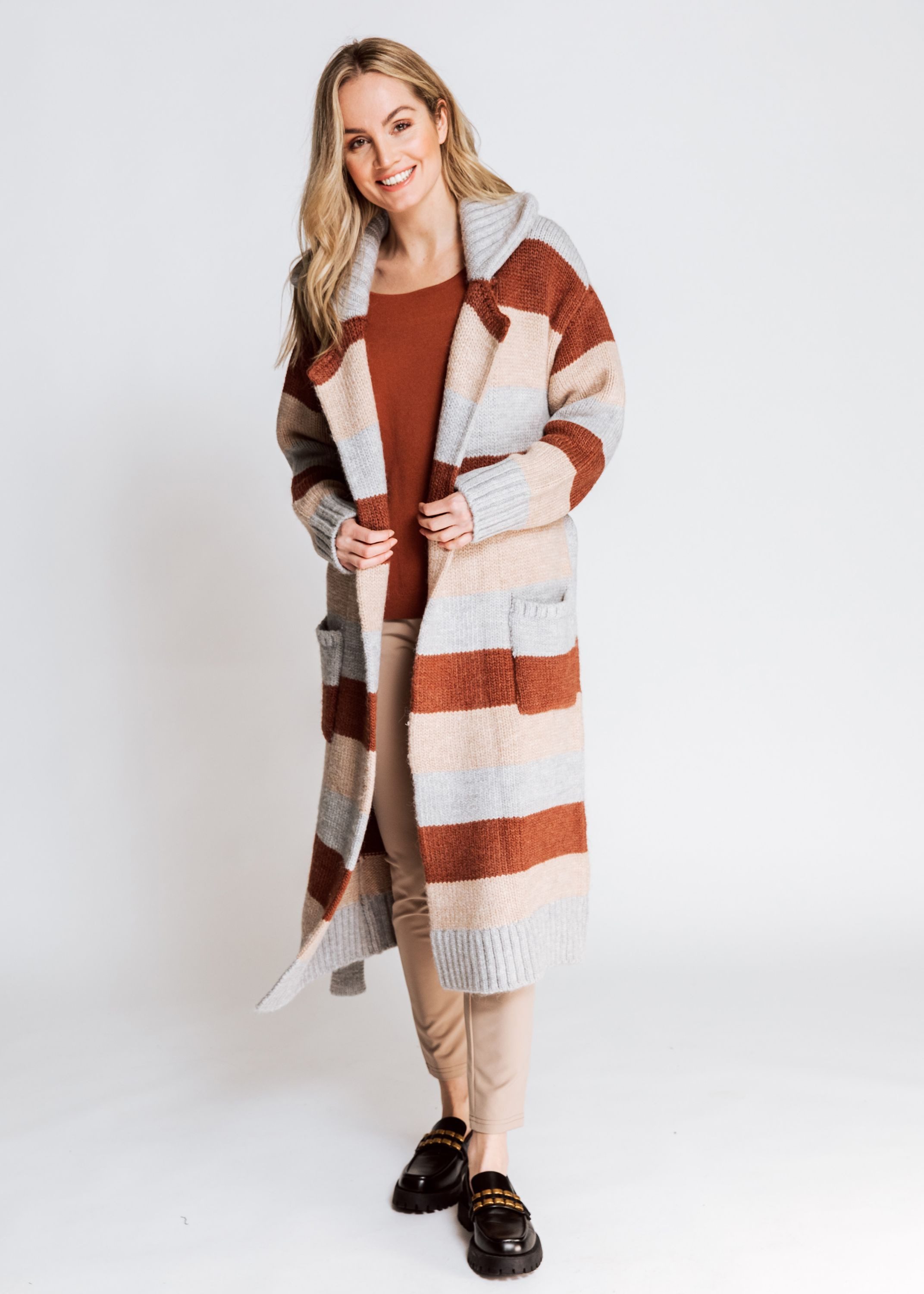 Zhrill Strickjacke Cardigan KASA Beige (0-tlg) günstig online kaufen