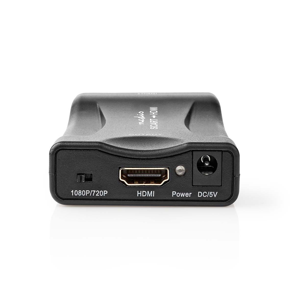 Nedis VCON3463BK HDMI-Adapter HDMI Converter zu HDMI Converter, SCART-zu-HDMI, Plug-and-play, USB-betrieben, AV-Synchronisation
