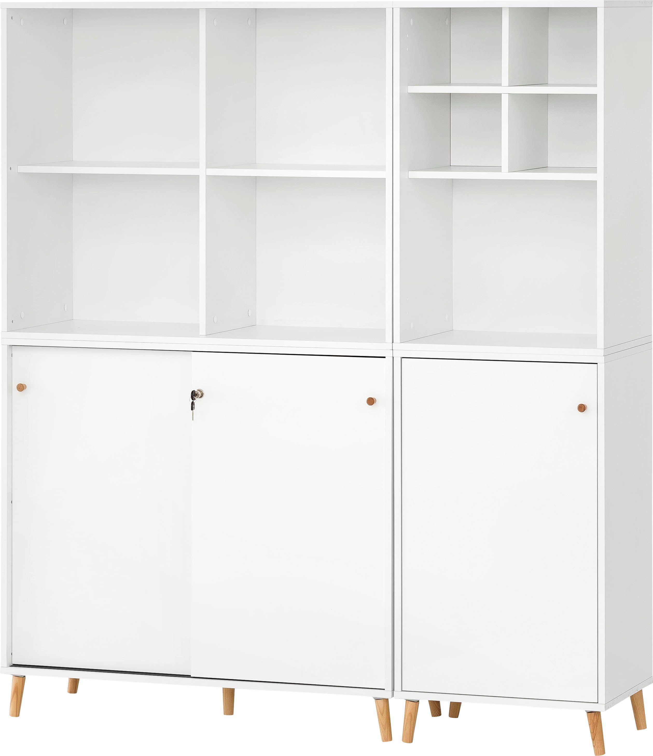 Schildmeyer Büromöbel-Set Serie 500, Büromöbel-Set-5-tlg., Made in Germany, Solide Verarbeitung - Dieses Produkt ist in Deutschland gefertigt