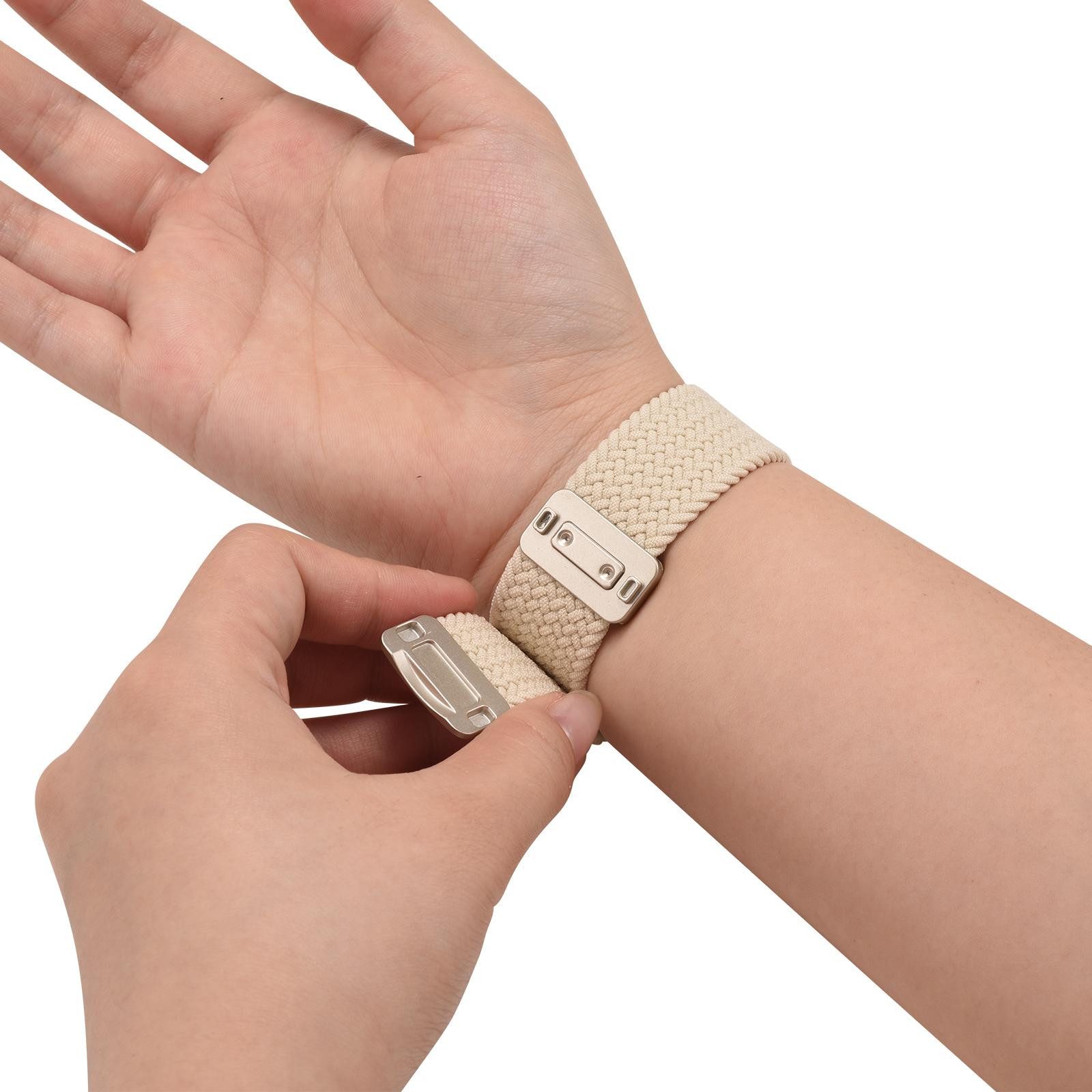 CoolGadget Smartwatch-Armband Fitnessarmband aus Nylon iWatch, für Apple Watch 1 2 3 4 5 6 7 8 9 10 11 SE 1 2 3 38 40 41 42 mm