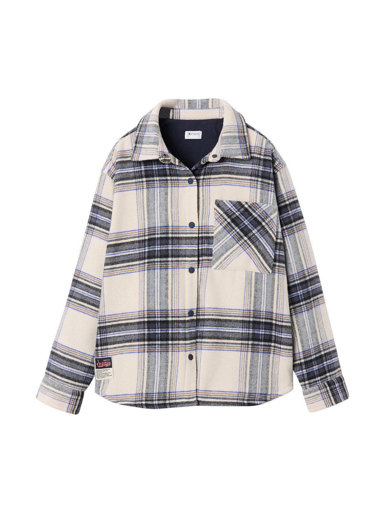 jonen Langarmhemd Flanellhemd Jungen mit Teddyfleece-Futter
