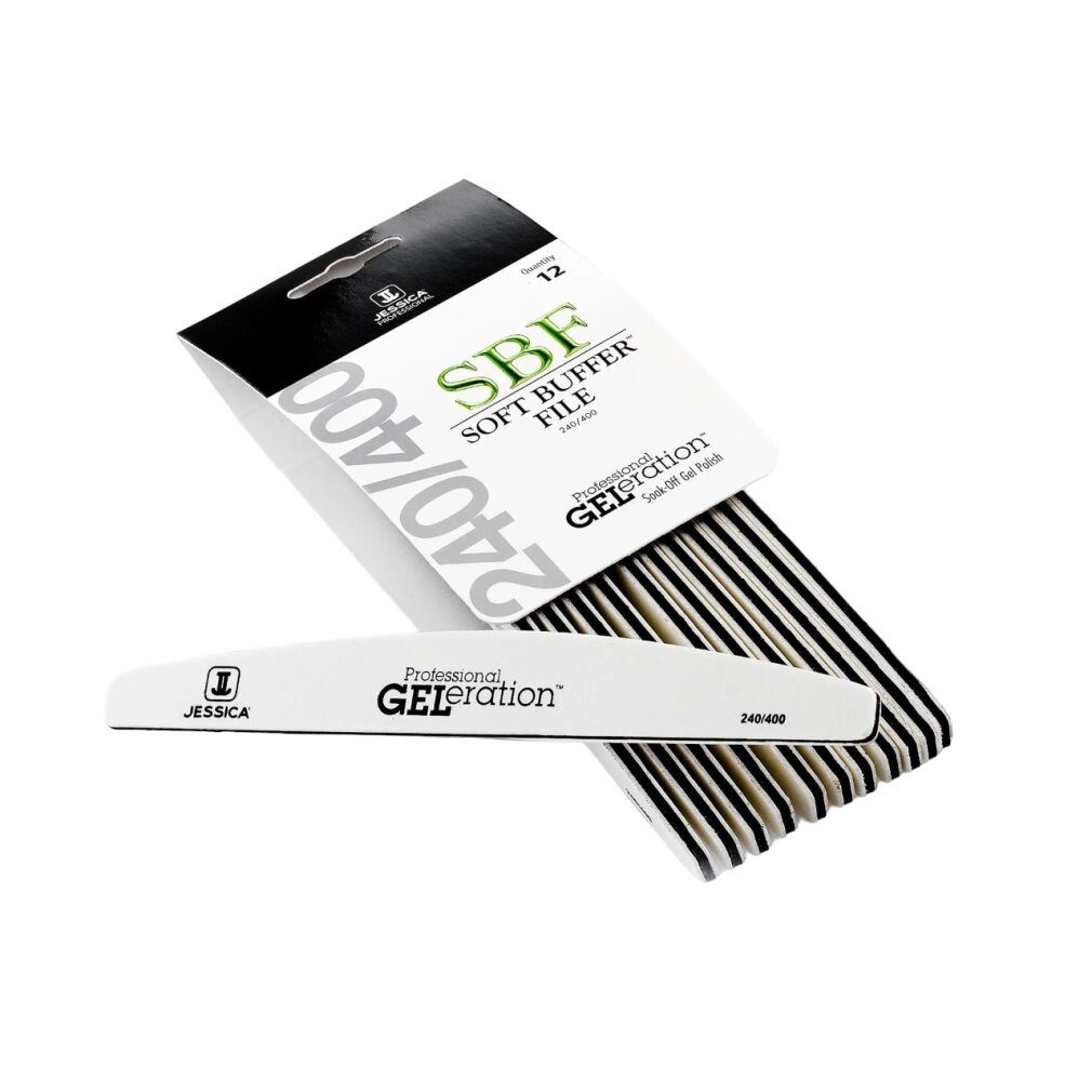 JESSICA Polierfeile Geleration Soft Buffer File 12Pcs, Packung