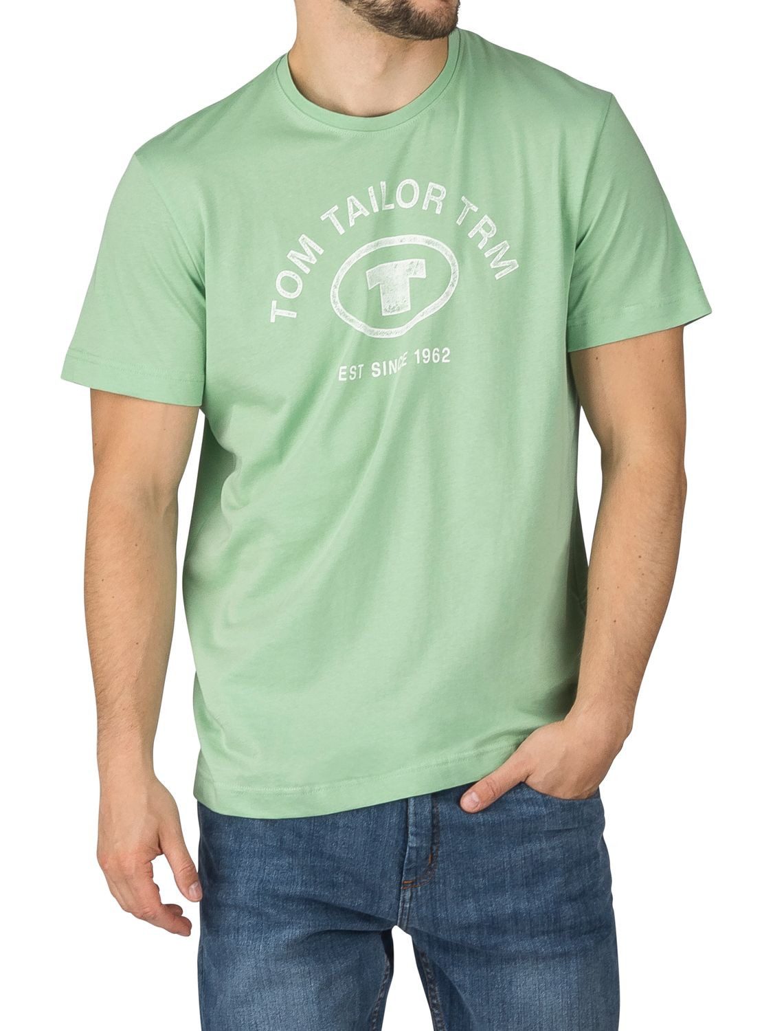 TOM TAILOR T-Shirt Herren Printshirt Regular Fit (Vorteilspack, 4-tlg) Kurzarm Tee Shirt mit Rundhalsausschnitt aus 100% Baumwolle – Bild 5 von 5