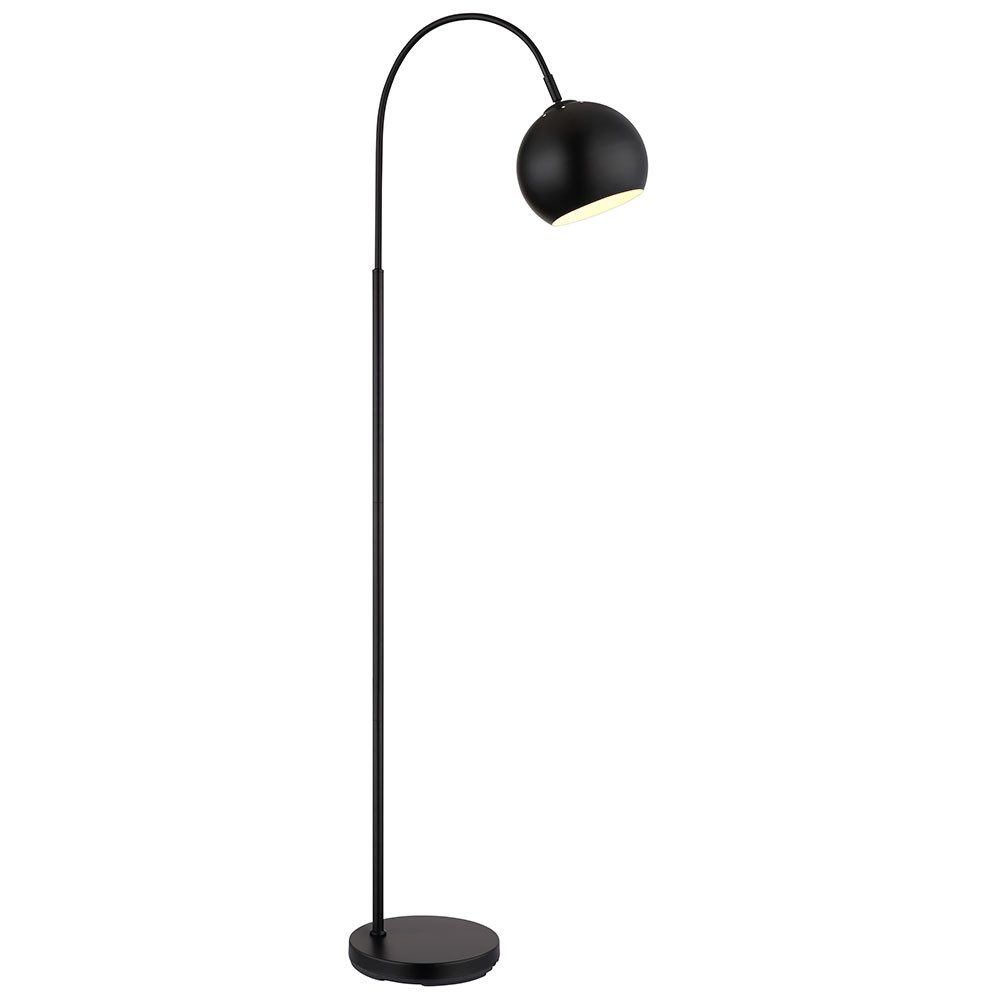 GLOBO LIGHTING Stehlampe, Leuchtmittel inklusive, Warmweiß, LED Stehlampe Standleuchte Metall schwarz E27 Leselampe Höhe 150 cm
