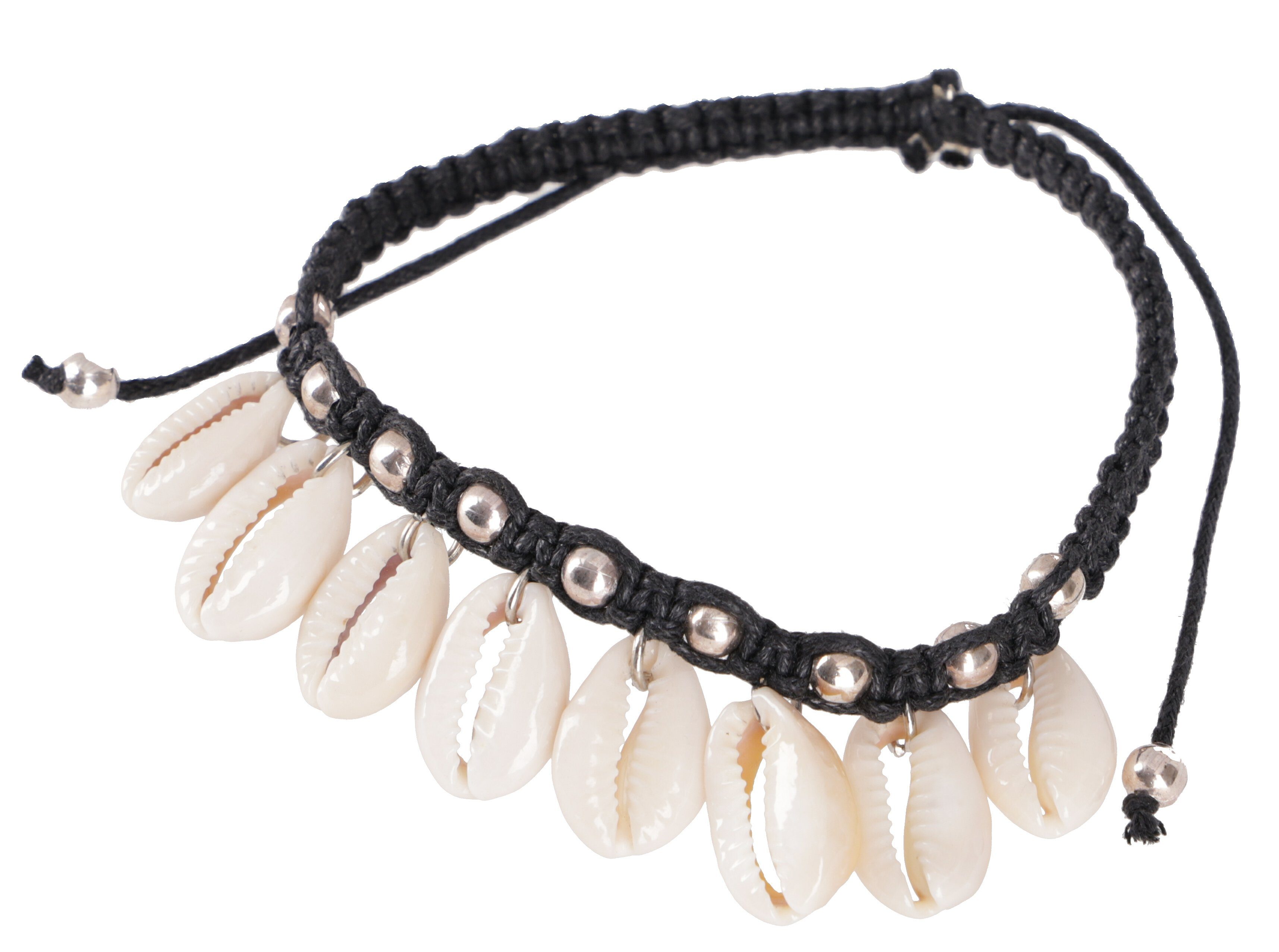 Guru-Shop Armreif Perlenarmband/Fußkettchen Kauri Schnecke,.. günstig online kaufen