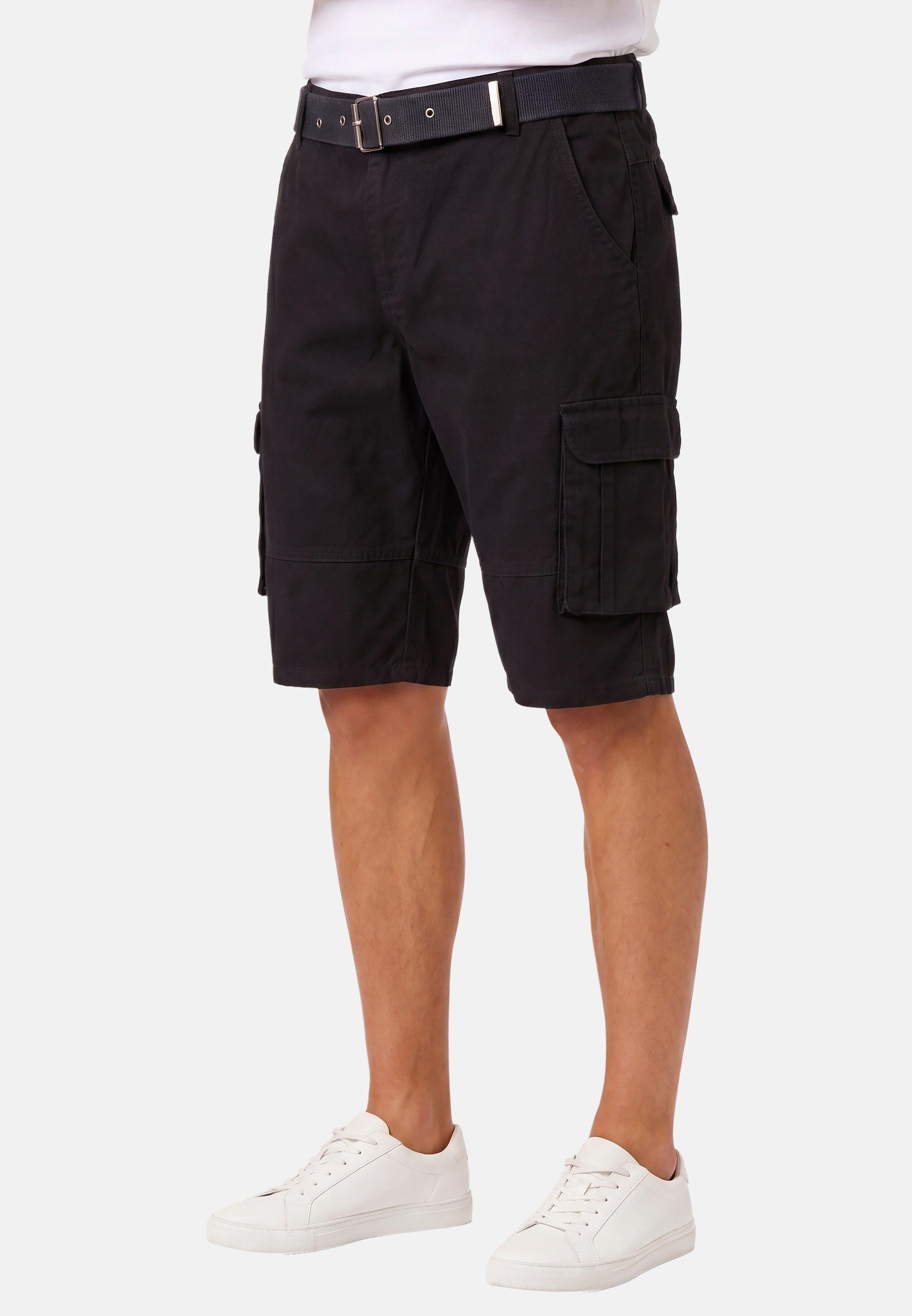 Arctic Seven Shorts Herren Cargo mit Gürtel – Kurze Outdoor Hose aus Baumwolle Robuste Cargo Shorts mit vielen Taschen und Gürtel