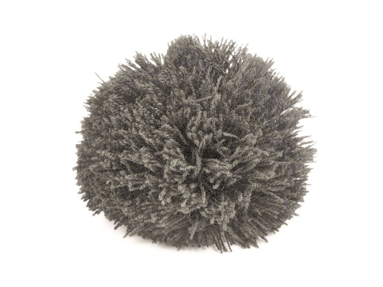 maDDma Pompon 2 Bommeln / Wollbommeln / Pompon, 7cm (2 Stück), grau