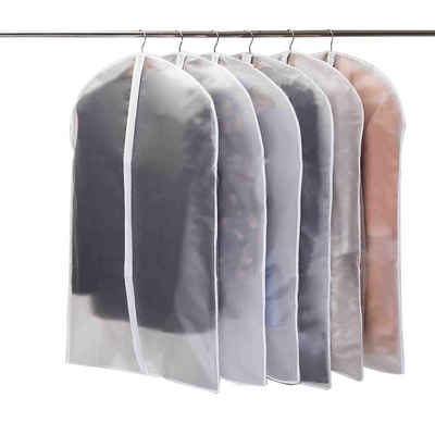 CALIYO Kleidersack »Kleidersack, 6 Stück Hochwertiger Kleidersäcke Transparent 60x100 cm« für Anzüge Kleider Mäntel Sakkos Hemden Abendkleider Anzugsack