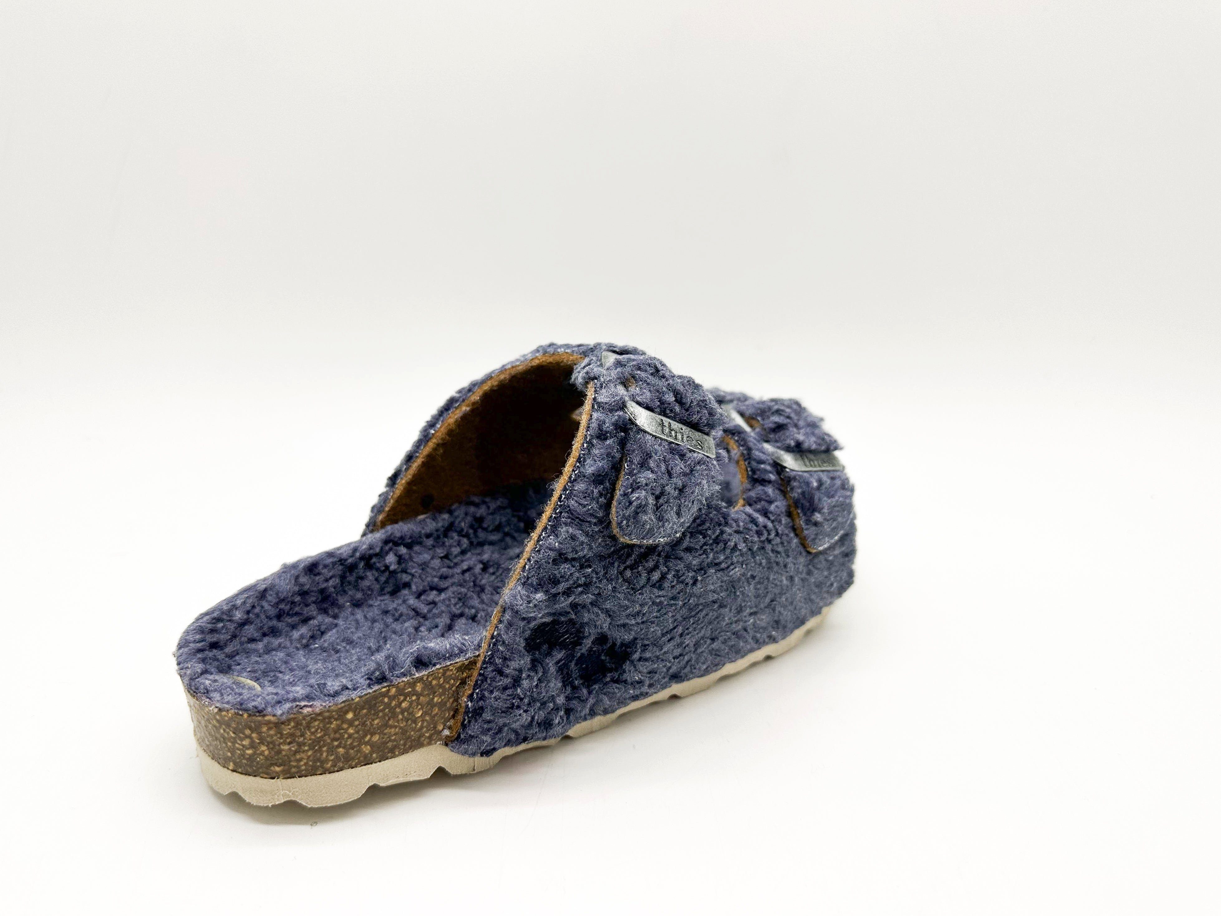 Sandale ® Teddy thies grey blue 1856 Kids Organic Sandal