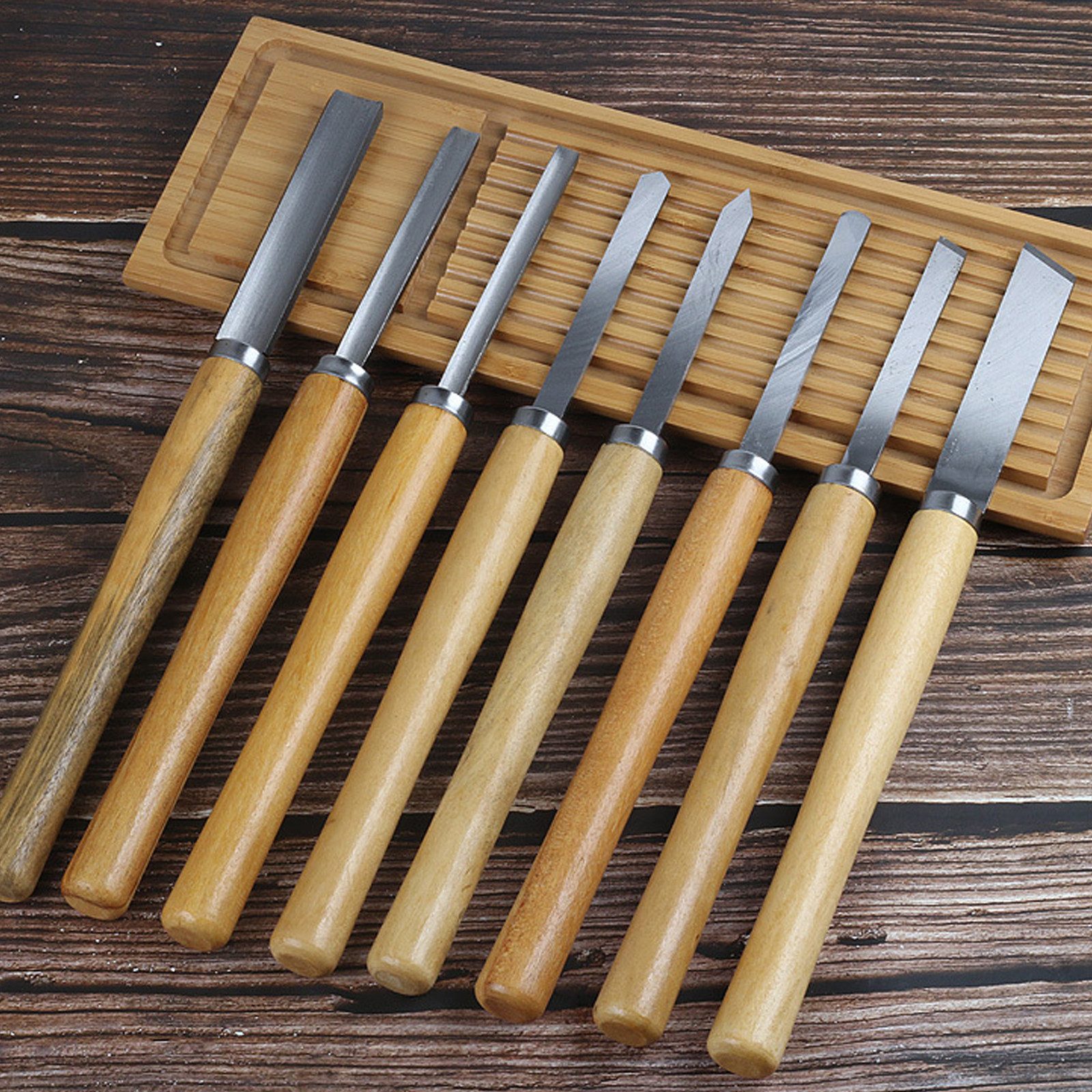 MODFU Drechselbank 8 Stück Drechselwerkzeug Set Profi Schnitzwerkzeuge, (Ho günstig online kaufen