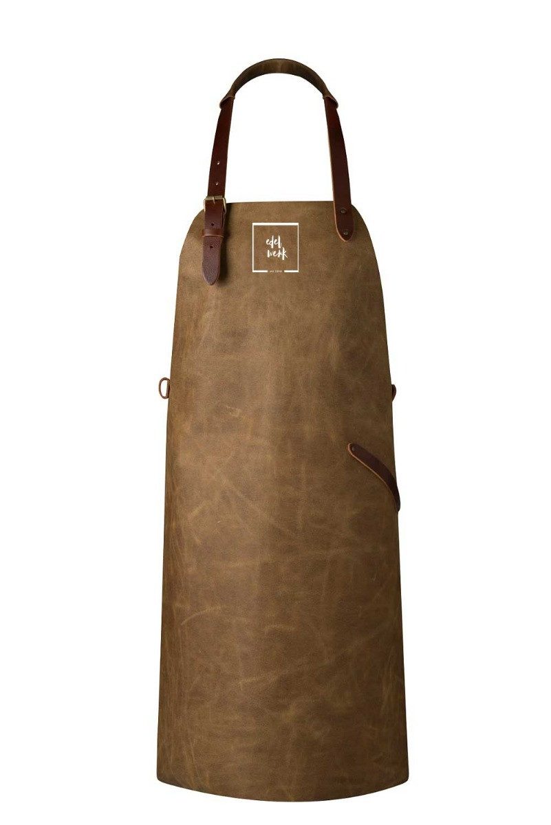 Crafted Leather & Lifestyle Grillschürze Vintage, Sand-Farbig, (1-tlg)