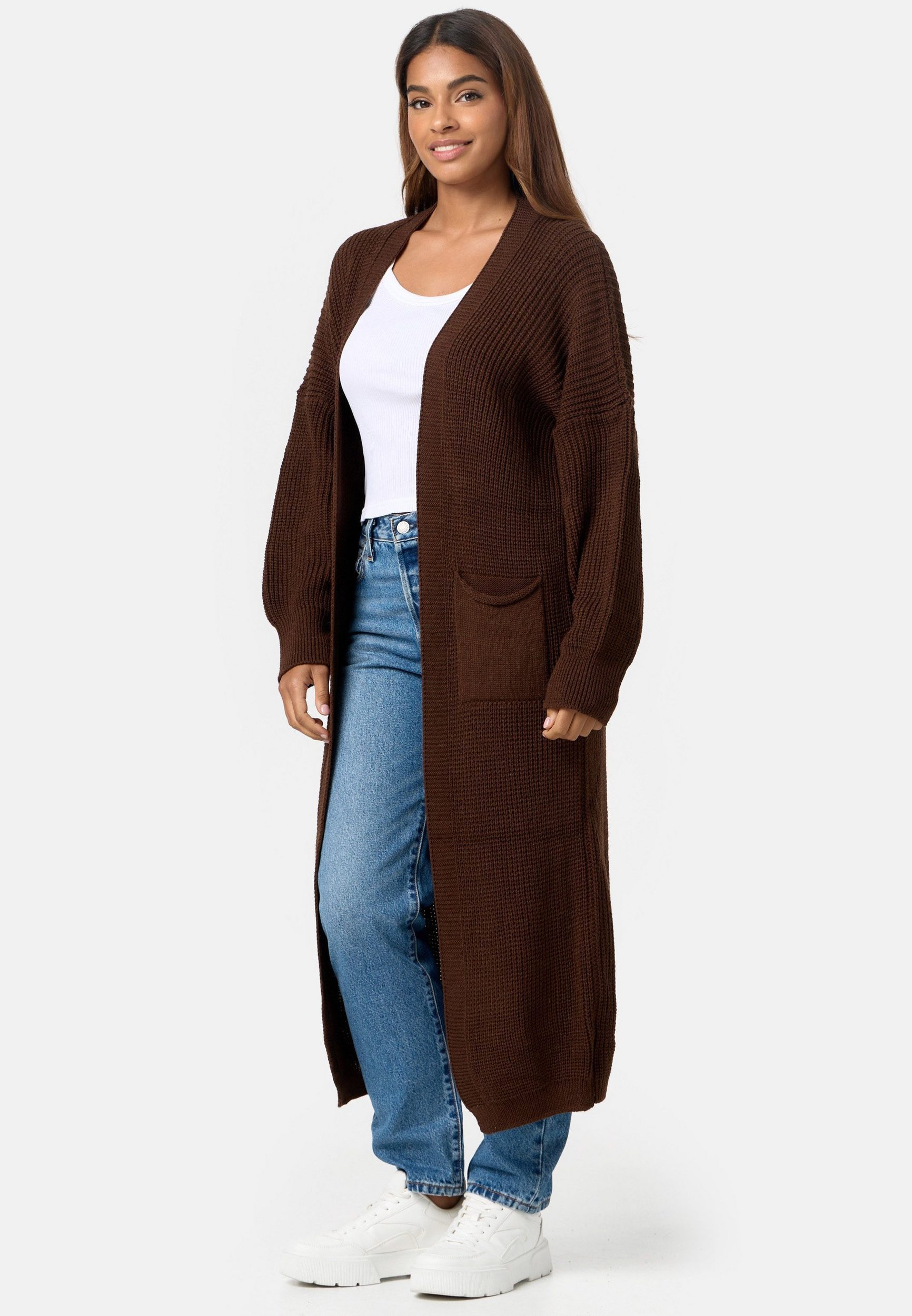 Worldclassca Longstrickjacke Worldclassca Strickjacke Cardigan Strickmantel Winter Pullover Lang Neue Kollektion - Stilvolle und gemütliche Strickmode für Damen