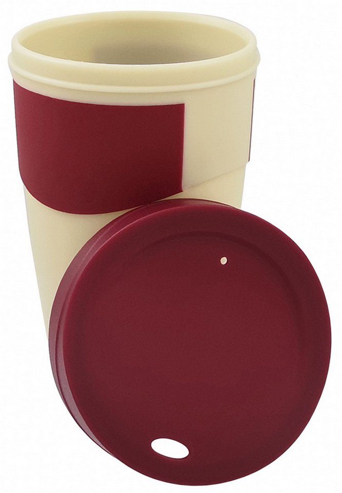 red Coffee-to-go-Becher velvet WayCup Helios