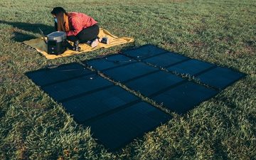 Ecoflow Solarmodul EcoFlow 160W Portables Solarpanel, 160 W, Monokristallines Silizium, (1-St), IP68 Schutz; UV-abweisende ETFE-Folie; hoher Wirkungsgrad