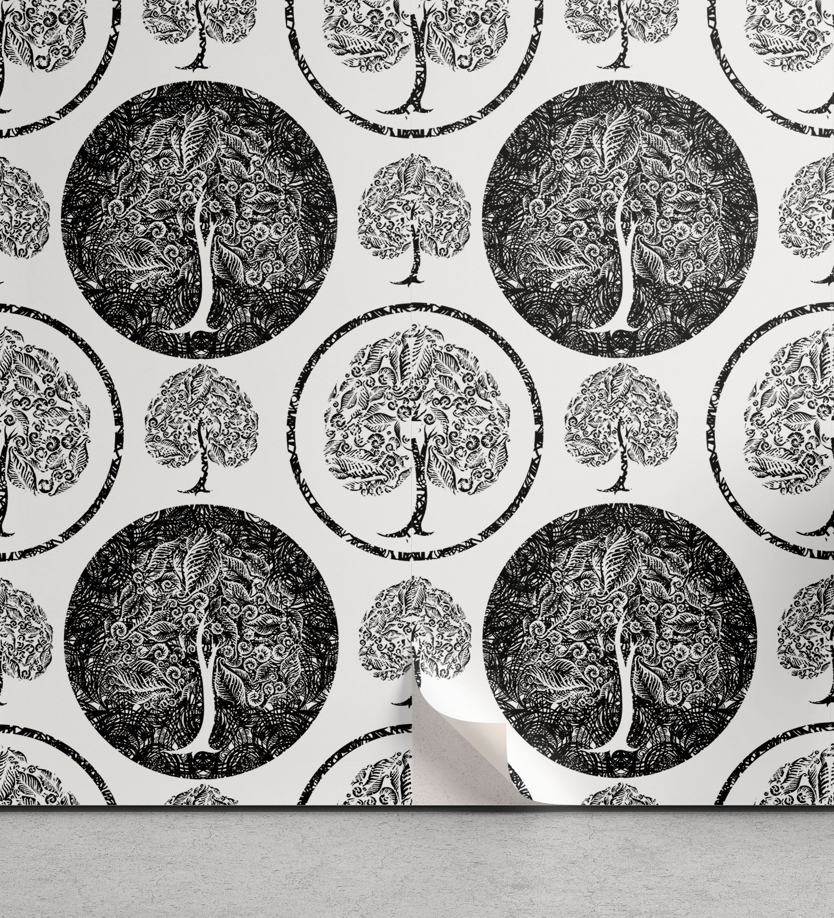 Gute Qualität Abakuhaus Vinyltapete selbstklebendes Design Baum Stil Küchenakzent, Lebens des Wohnzimmer Grunge